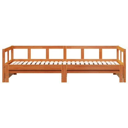 Lit de jour sans matelas cire marron 80x200 cm bois pin massif