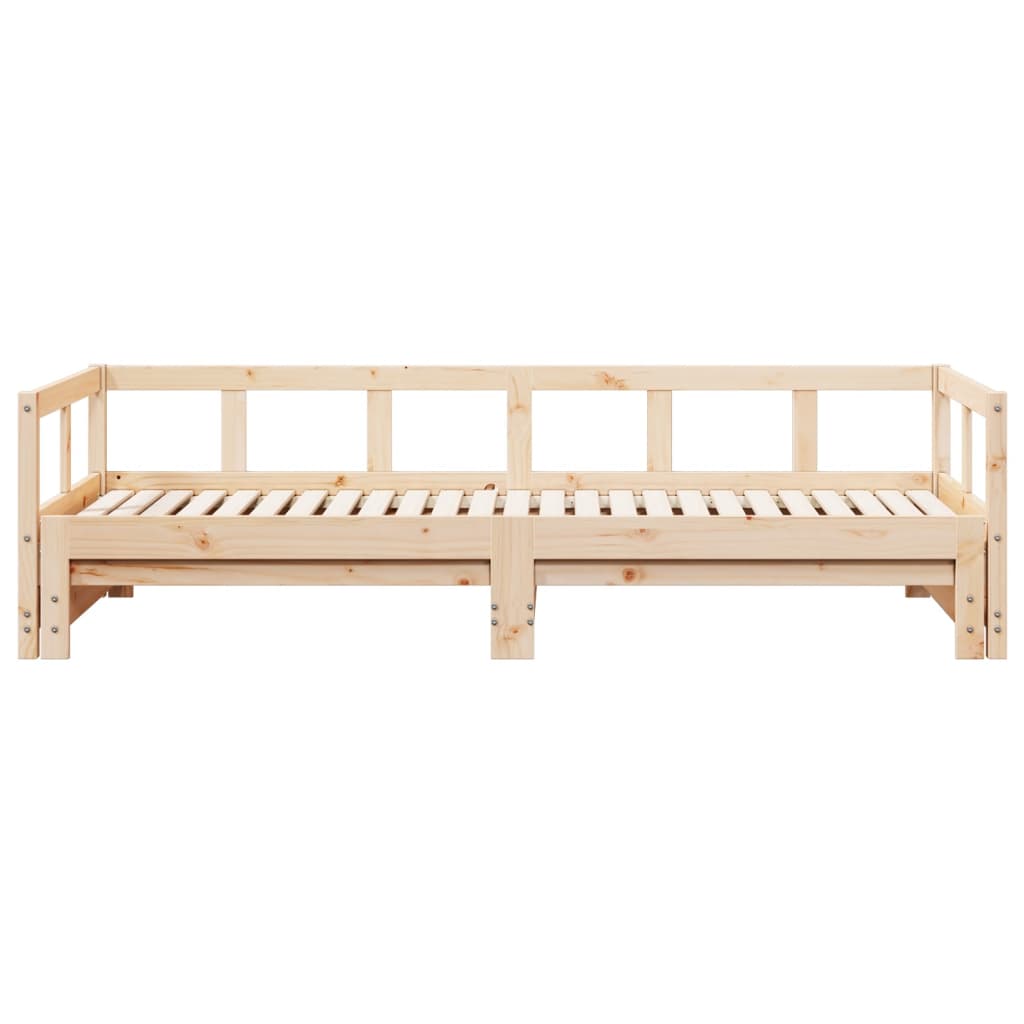 Lit de jour sans matelas 90x200 cm bois de pin massif