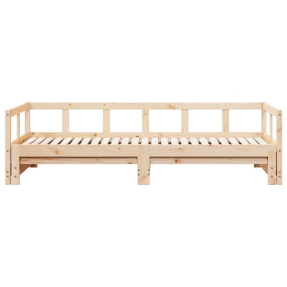 Lit de jour sans matelas 90x200 cm bois de pin massif