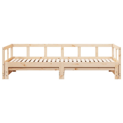 Lit de jour sans matelas 90x190 cm bois de pin massif