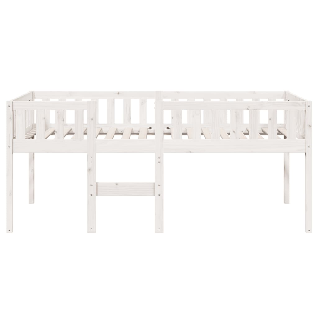 Lit pour enfants sans matelas blanc 80x200cm bois de pin massif