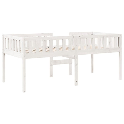 Lit pour enfants sans matelas blanc 80x200cm bois de pin massif