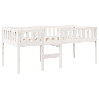 Lit pour enfants sans matelas blanc 90x200cm bois de pin massif