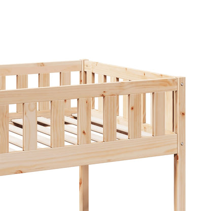 Lit pour enfants sans matelas 90x190 cm bois de pin massif