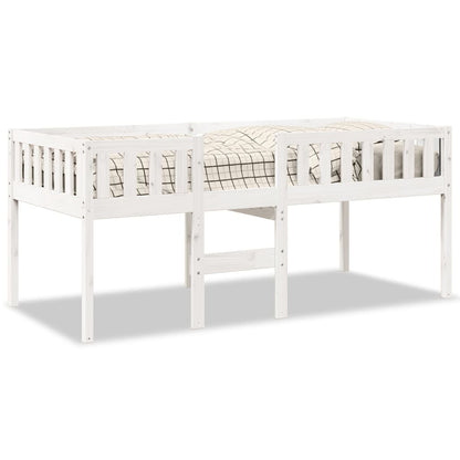 Lit pour enfants sans matelas blanc 90x190cm bois de pin massif