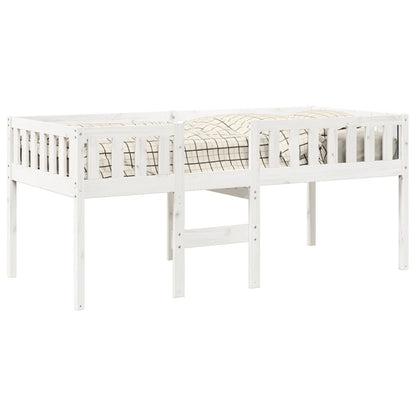 Lit pour enfants sans matelas blanc 90x190cm bois de pin massif