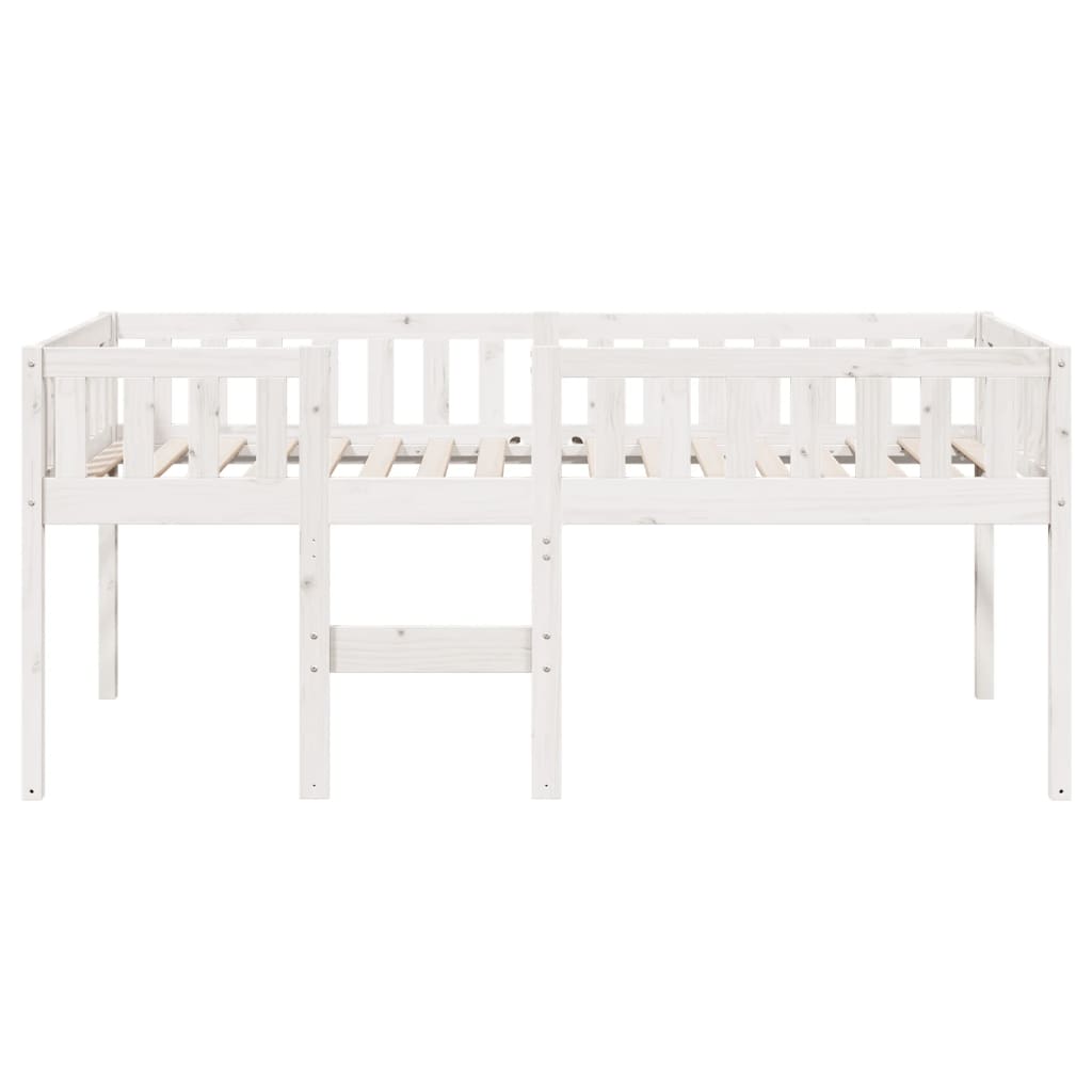 Lit pour enfants sans matelas blanc 90x190cm bois de pin massif