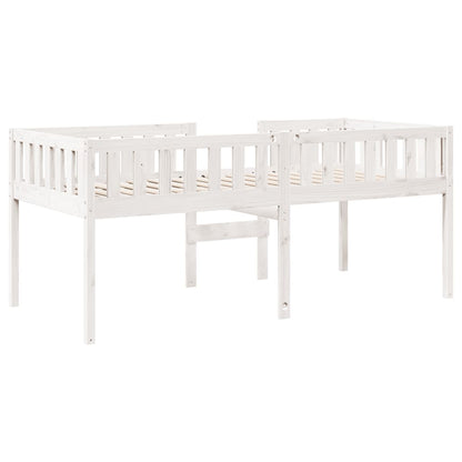 Lit pour enfants sans matelas blanc 90x190cm bois de pin massif