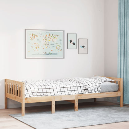 Lit pour enfants sans matelas 90x200 cm bois de pin massif