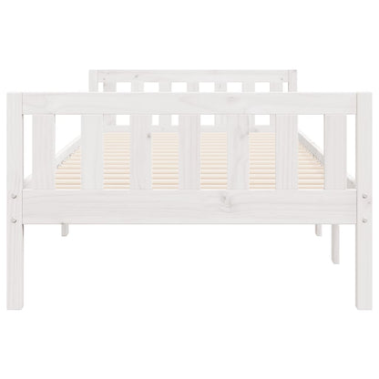 Lit pour enfants sans matelas blanc 90x200cm bois de pin massif