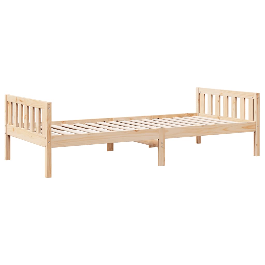 Lit pour enfants sans matelas 90x190 cm bois de pin massif