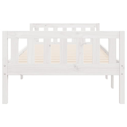 Lit pour enfants sans matelas blanc 90x190cm bois de pin massif