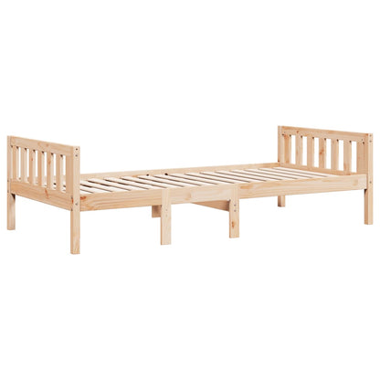 Lit pour enfants sans matelas 75x190 cm bois de pin massif