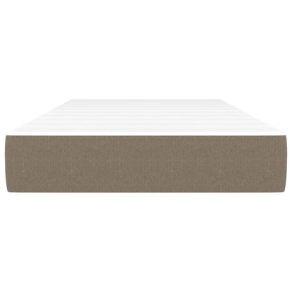 Matelas à ressorts ensachés pour enfants taupe 80x160 cm tissu