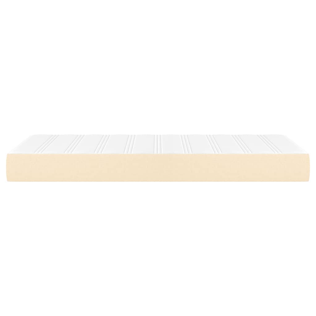 Matelas à ressorts ensachés pour enfants crème 80x160 cm tissu