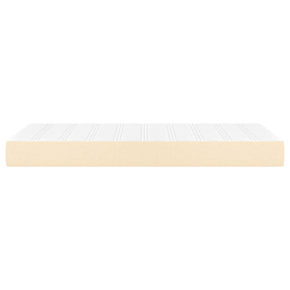 Matelas à ressorts ensachés pour enfants crème 80x160 cm tissu