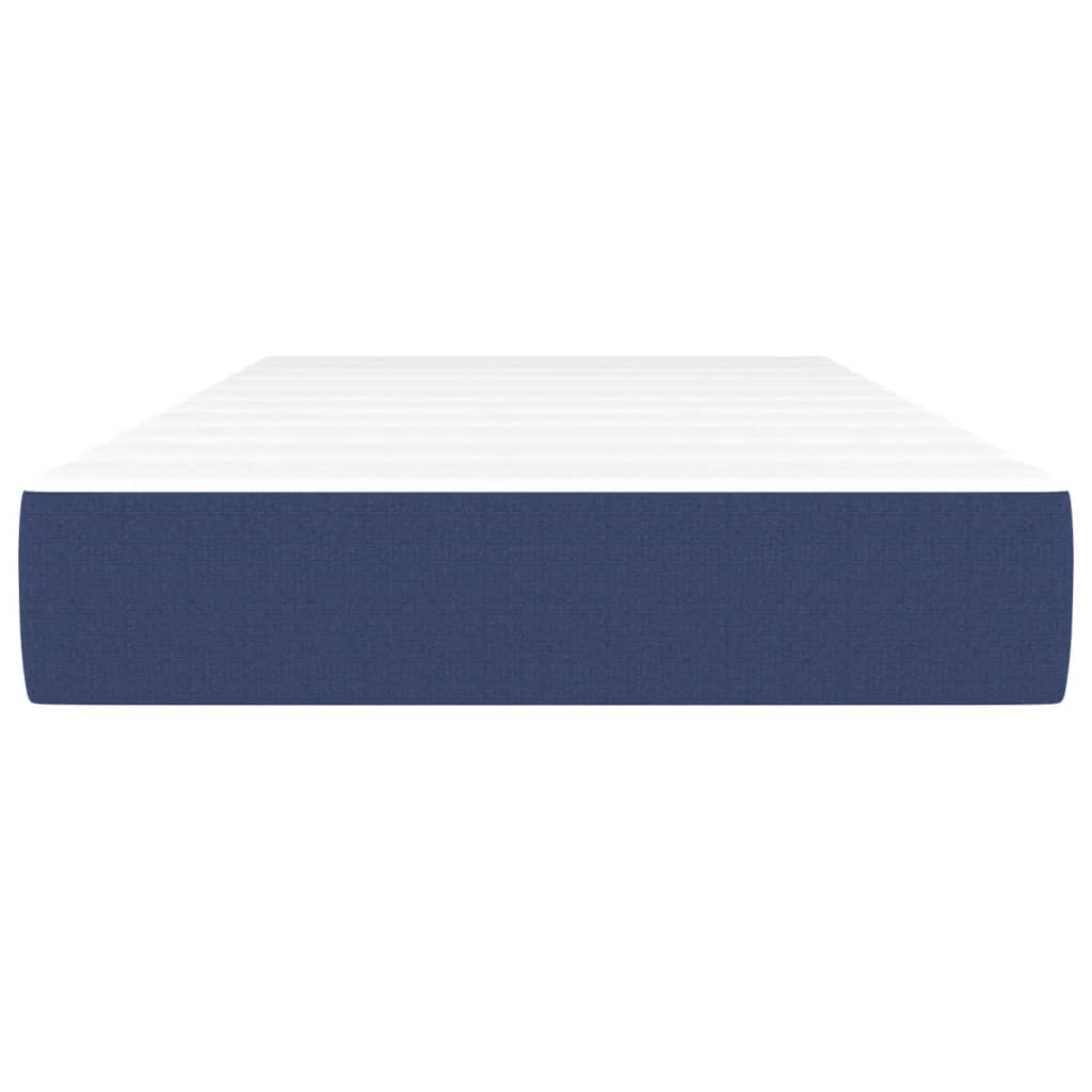 Matelas à ressorts ensachés pour enfants bleu 80x160 cm tissu