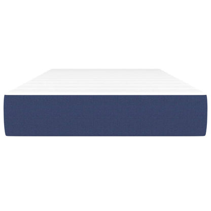 Matelas à ressorts ensachés pour enfants bleu 80x160 cm tissu