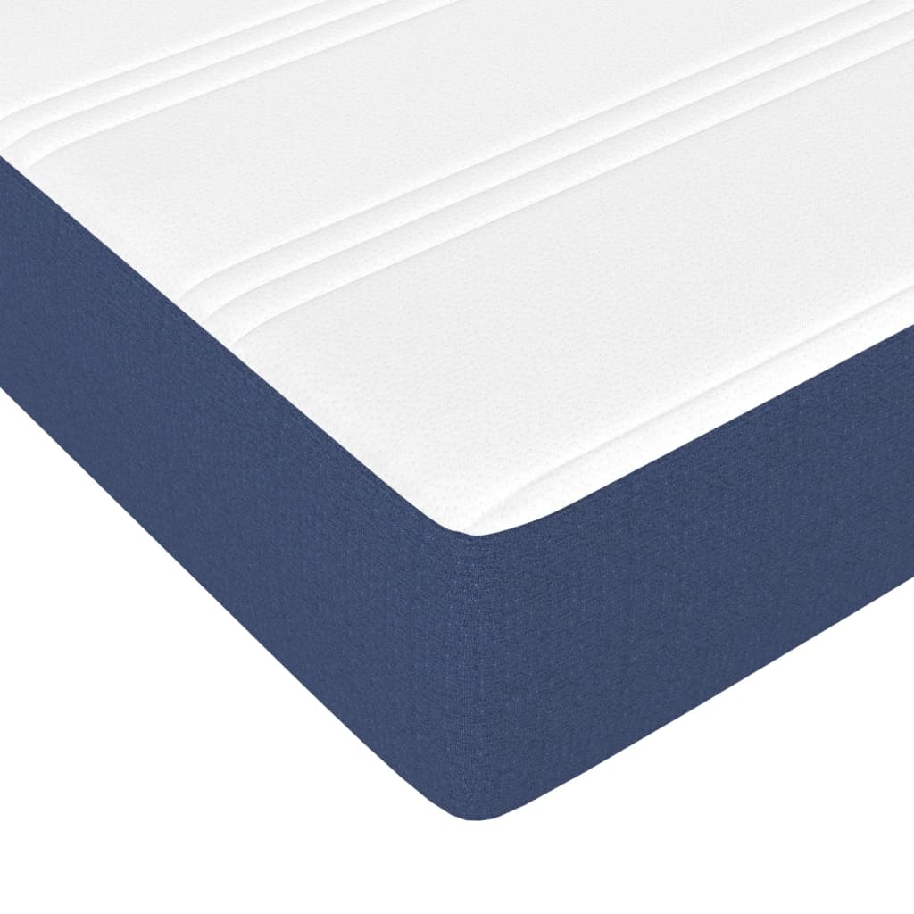 Matelas à ressorts ensachés pour enfants bleu 80x160 cm tissu