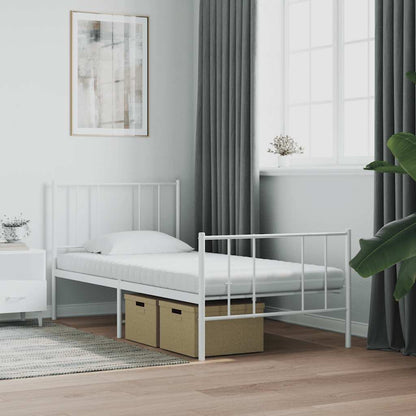 Matelas en mousse blanc 90x210 cm 7 zones dureté 20 ILD