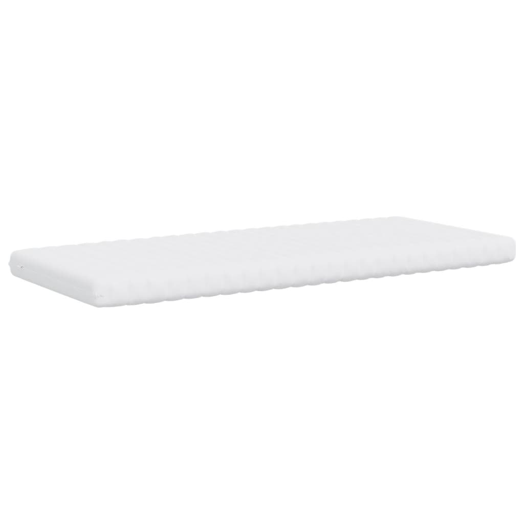 Matelas en mousse blanc 90x220 cm 7 zones dureté 20 ILD