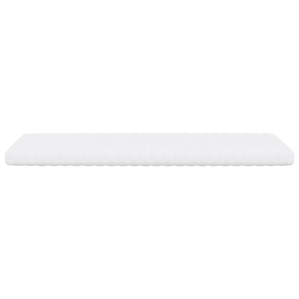 Matelas en mousse blanc 90x220 cm 7 zones dureté 20 ILD