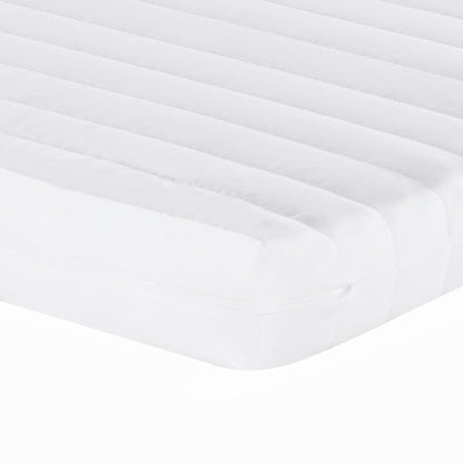 Matelas en mousse blanc 90x220 cm 7 zones dureté 20 ILD