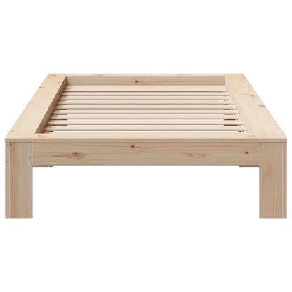 Cadre de lit sans matelas 90x200 cm bois de pin massif