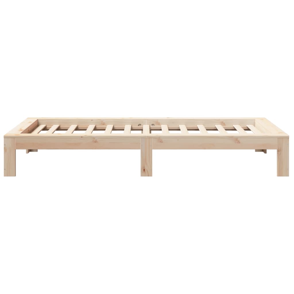 Cadre de lit sans matelas 75x190 cm bois de pin massif