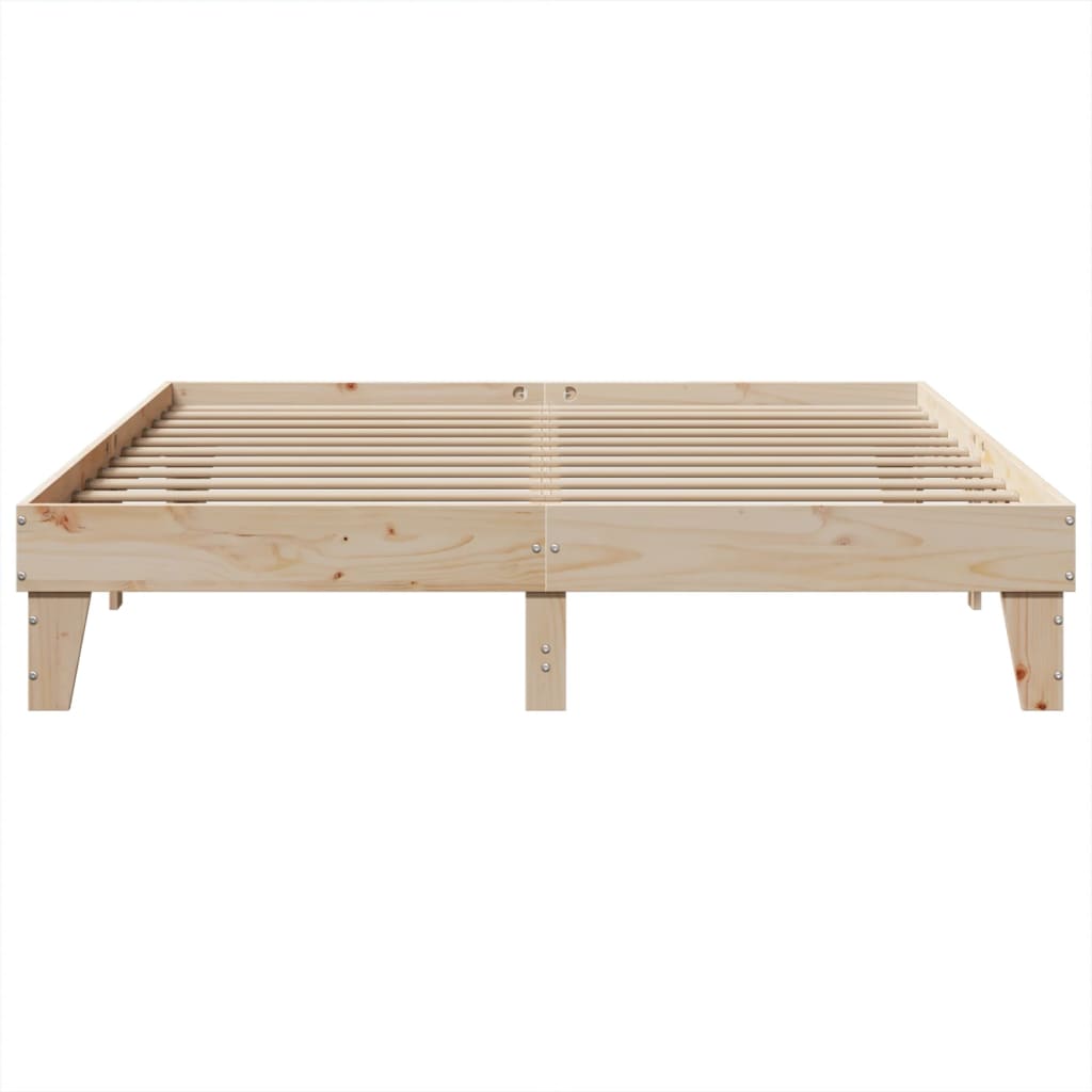 Cadre de lit sans matelas 200x200 cm bois massif de pin