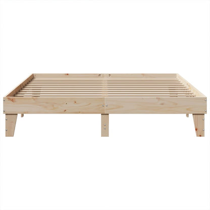 Cadre de lit sans matelas 200x200 cm bois massif de pin