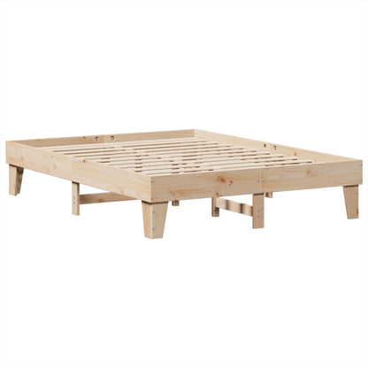 Cadre de lit sans matelas 150x200 cm bois de pin massif