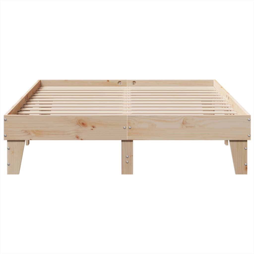 Cadre de lit sans matelas 150x200 cm bois de pin massif