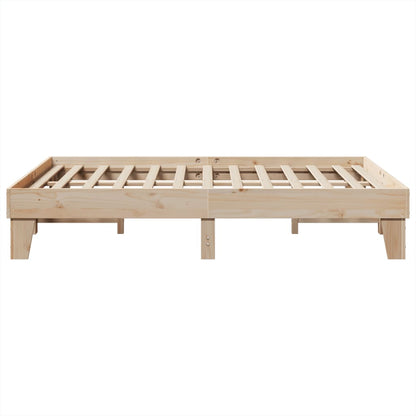 Cadre de lit sans matelas 150x200 cm bois de pin massif