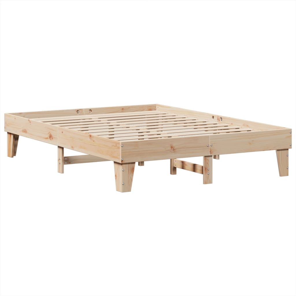 Cadre de lit sans matelas 140x200 cm bois massif de pin