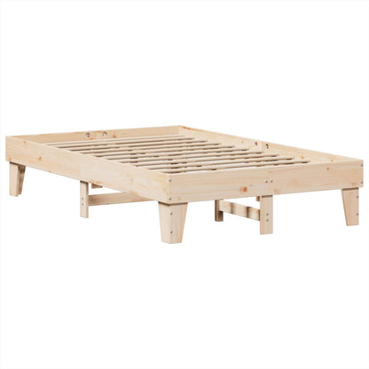 Cadre de lit sans matelas 120x200 cm bois de pin massif