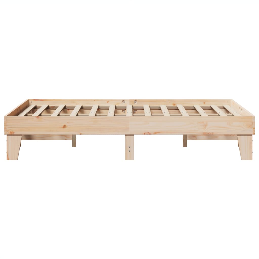 Cadre de lit sans matelas 120x200 cm bois de pin massif