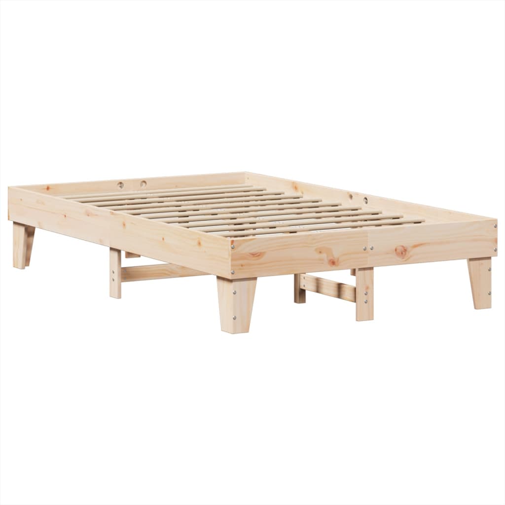 Cadre de lit sans matelas 120x200 cm bois de pin massif