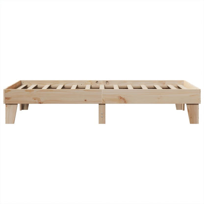 Cadre de lit sans matelas 100x200 cm bois massif de pin