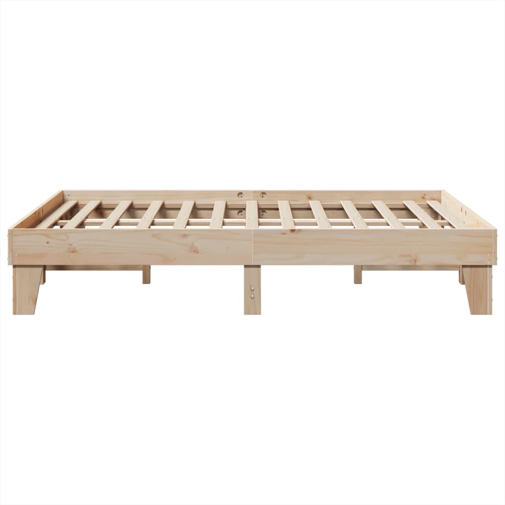 Cadre de lit sans matelas 140x190 cm bois de pin massif