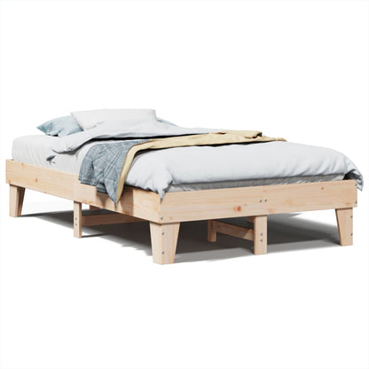 Cadre de lit sans matelas 135x190 cm bois de pin massif