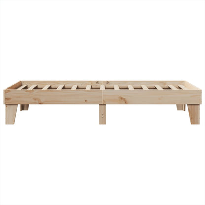 Cadre de lit sans matelas 75x190 cm bois de pin massif