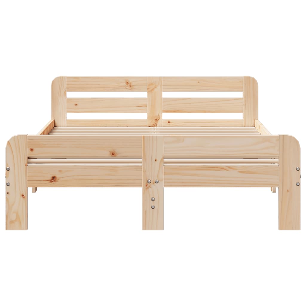 Cadre de lit sans matelas 200x200 cm bois massif de pin