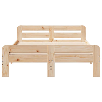 Cadre de lit sans matelas 180x200 cm bois massif de pin