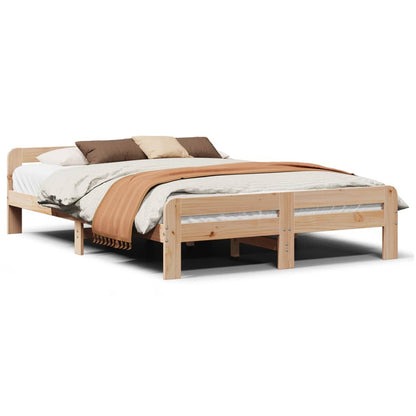 Cadre de lit sans matelas 160x200 cm bois massif de pin