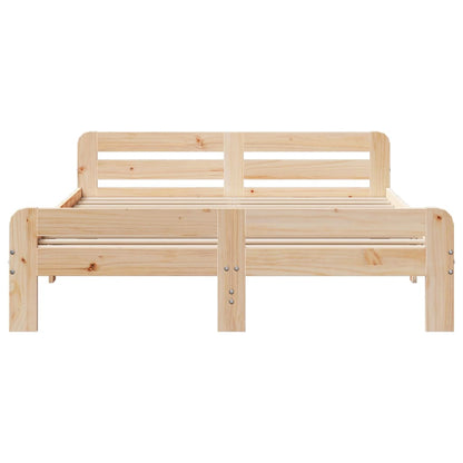 Cadre de lit sans matelas 160x200 cm bois massif de pin