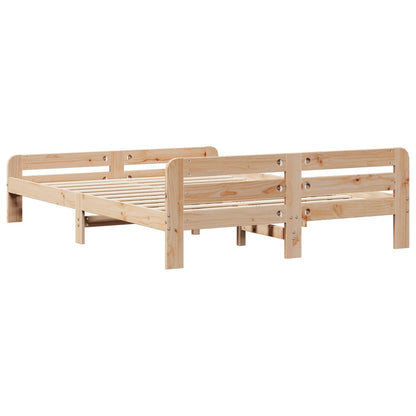 Cadre de lit sans matelas 160x200 cm bois massif de pin