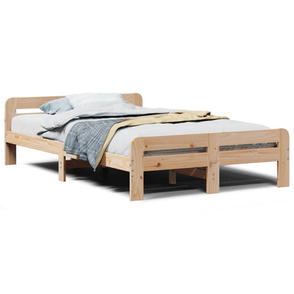 Cadre de lit sans matelas 120x200 cm bois de pin massif