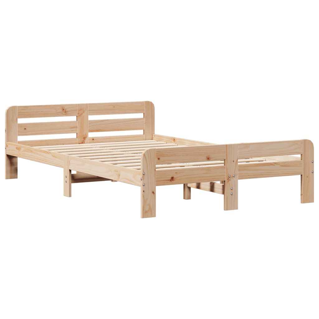 Cadre de lit sans matelas 120x200 cm bois de pin massif