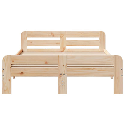 Cadre de lit sans matelas 120x200 cm bois de pin massif